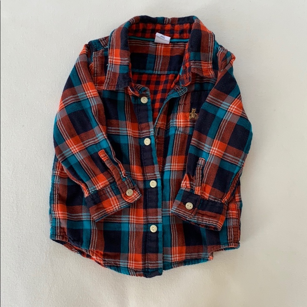 Baby gap flannel button down
